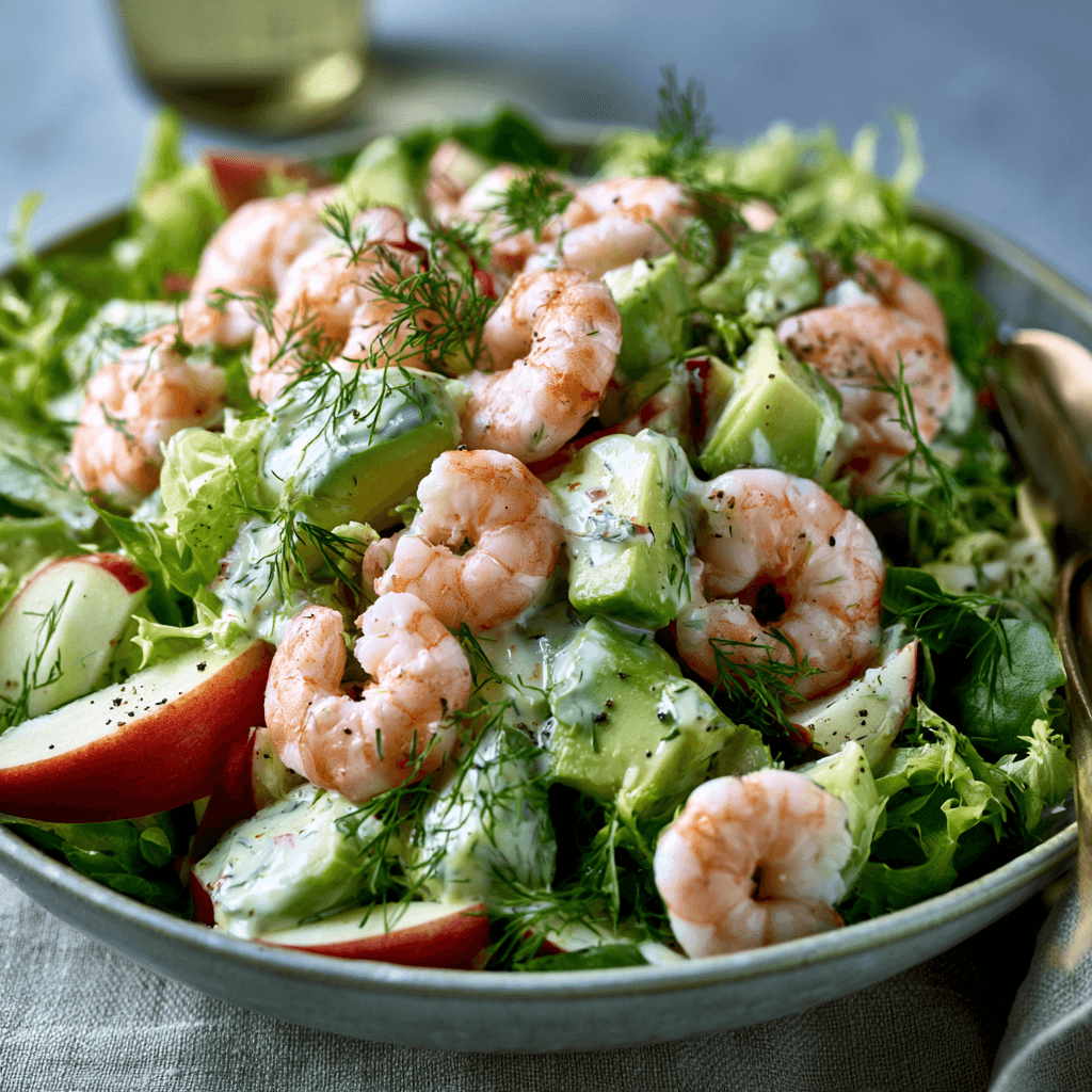 Shrimp Salad with Avocado and Dill